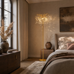 Marquise String Branch Floor Lamp - Gold
