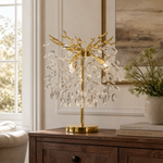 Marquise String Branch Table Lamp - Gold