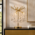 Marquise String Branch Table Lamp - Gold