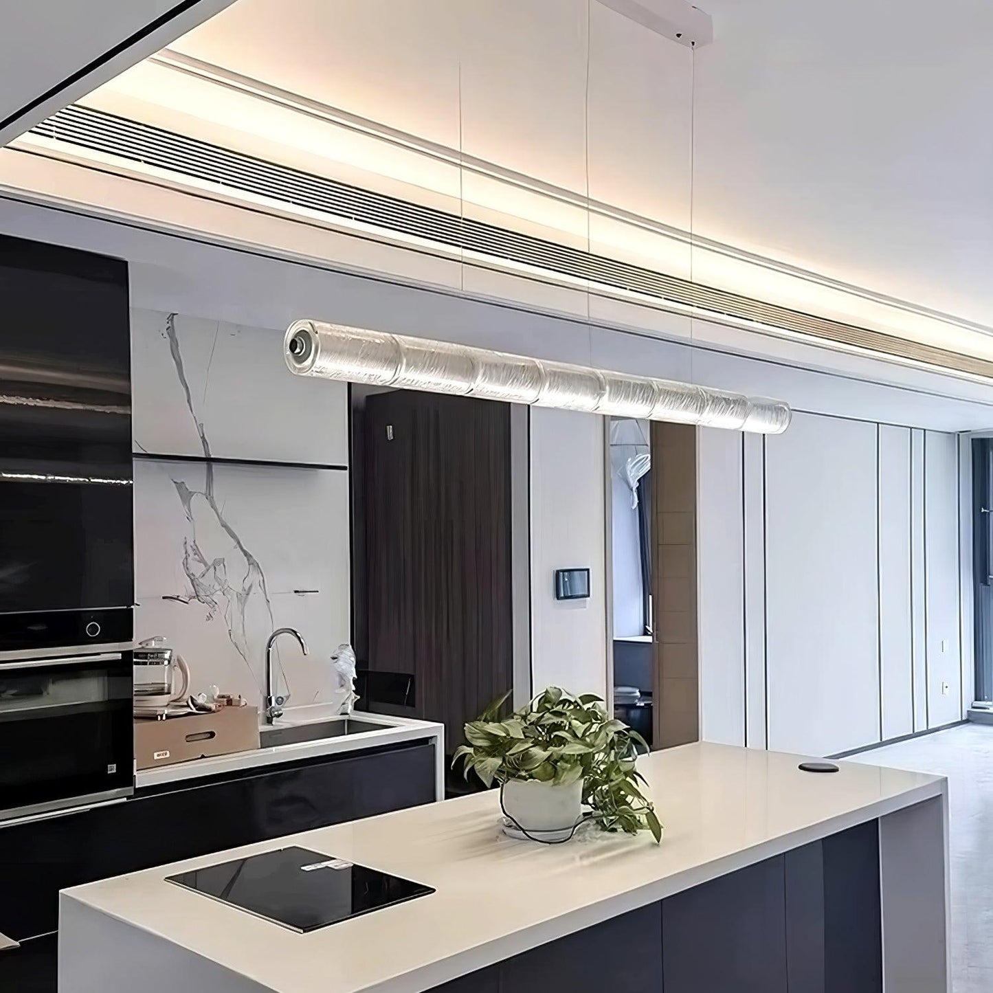 Mcdade Segmented Glass Chandelier - YIOSI