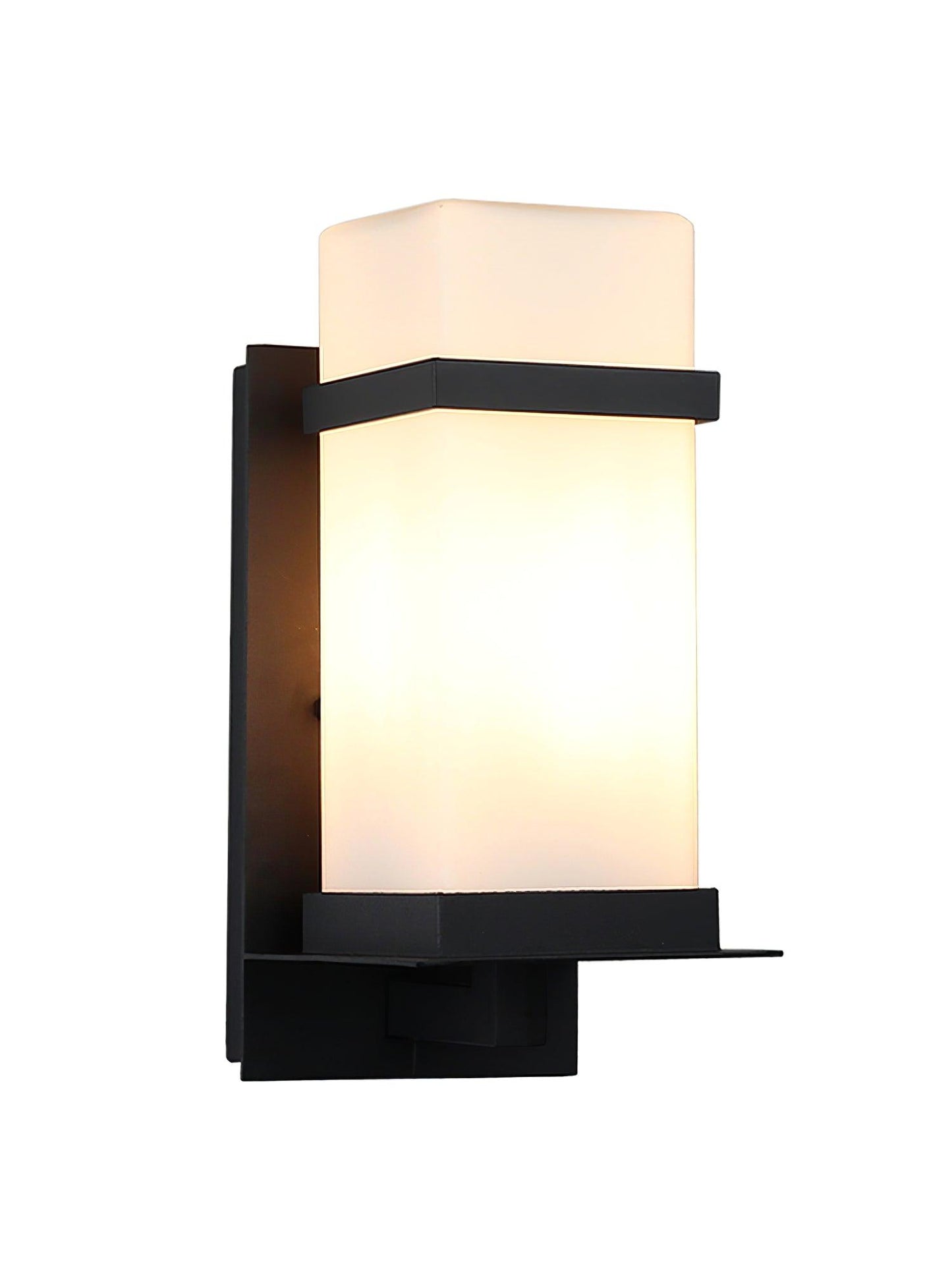 Mcdade Outdoor Wall Light Black White 5.1x6.5x12.6 Inch