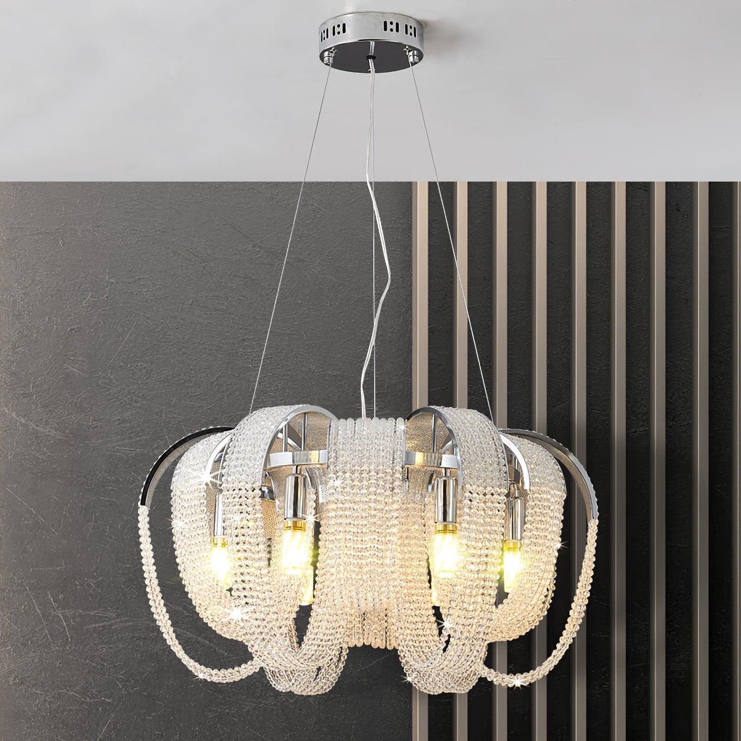 Mesh Crystal Chandelier - YIOSI
