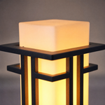 Metal Outdoor Lantern Craftsman Sand Black Iron Frosted Glass 1-Light for Porch Patio
