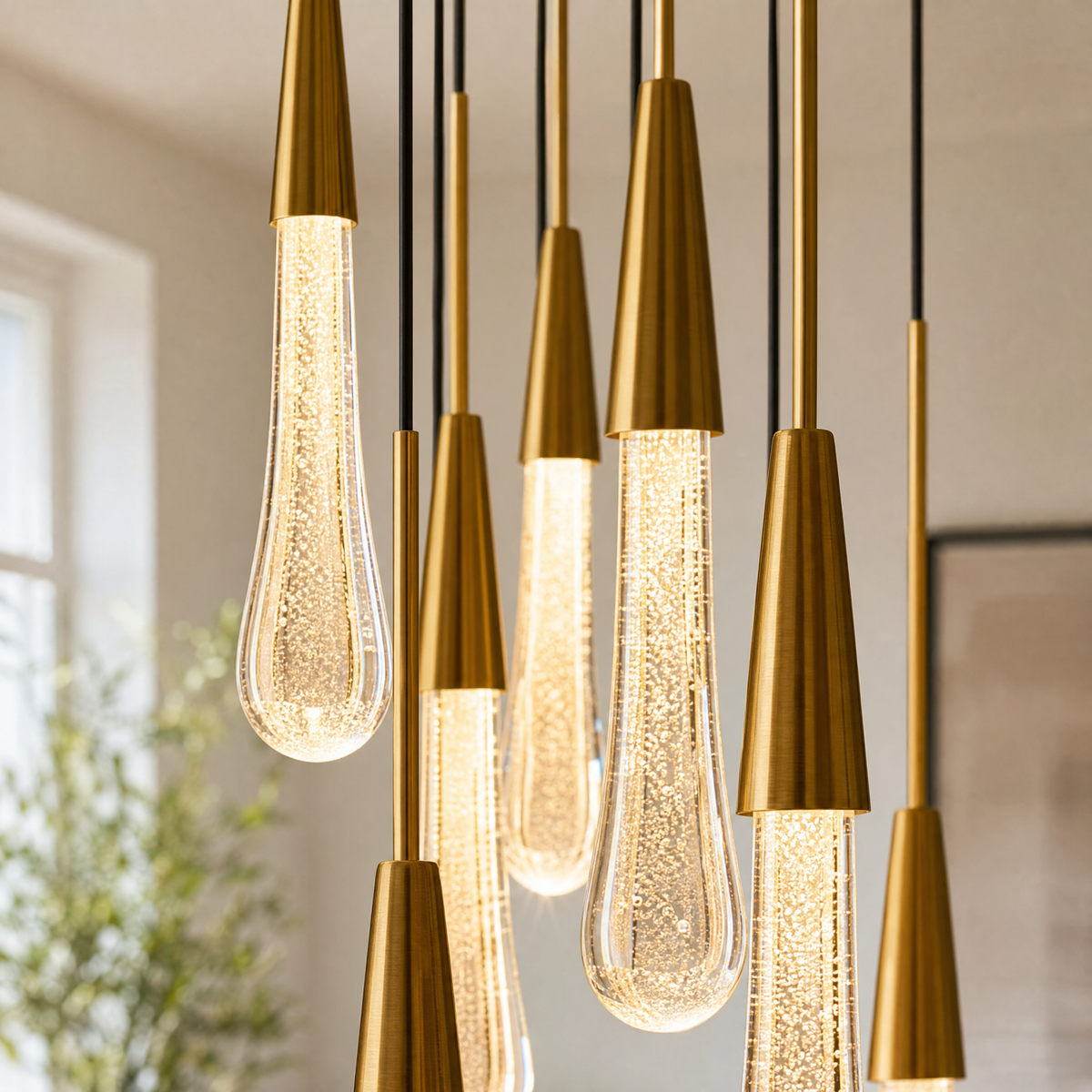 Mini Raindrop 19-Light Round Pendant 60 - Copper