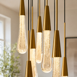 Mini Raindrop 19-Light Round Pendant 60 - Copper