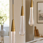 Mini Raindrop 3-Light Round Pendant 20 - Copper