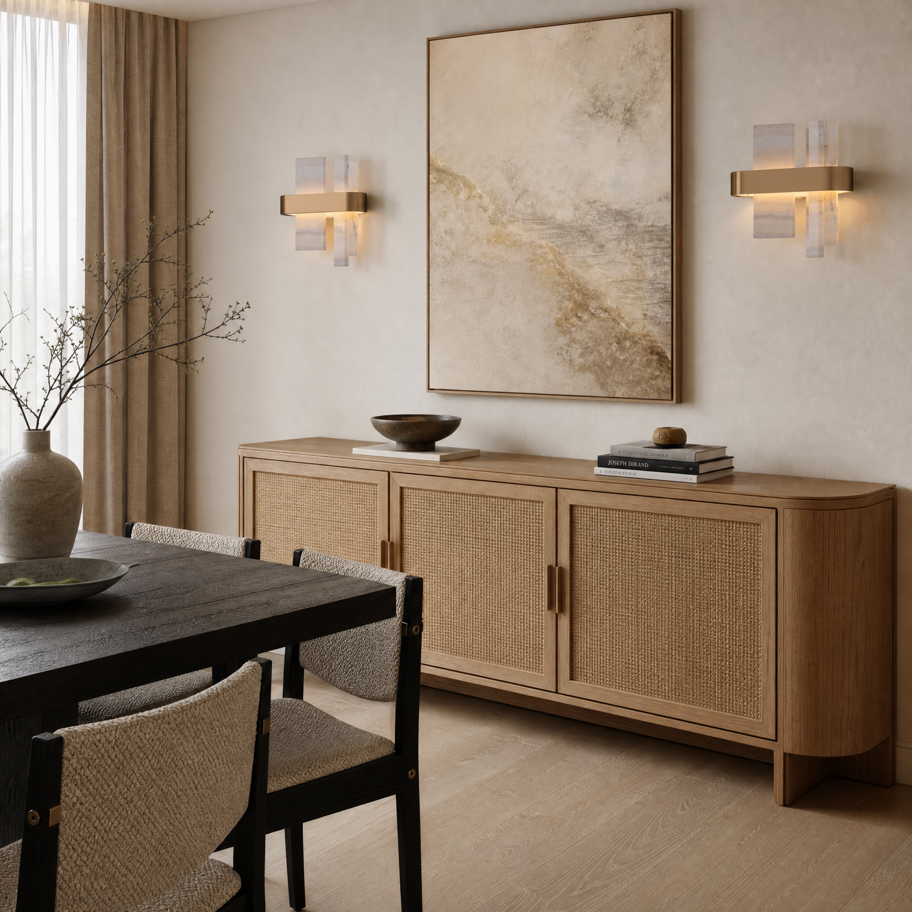 Mirage Natural Stone Linear Wall Sconce