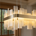 Mirage Natural Stone linear Chandelier
