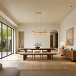 Mirage Natural Stone linear Chandelier