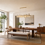 Mirage Natural Stone linear Chandelier