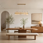 Mirage Natural Stone linear Chandelier
