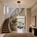 Modern 8-Light Crystal Spiral Staircase Chandelier