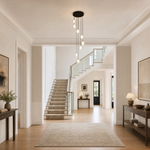 Modern 8-Light Crystal Spiral Staircase Chandelier