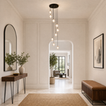 Modern 8-Light Crystal Spiral Staircase Chandelier