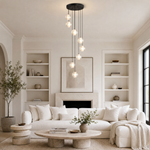 Modern 8-Light Crystal Spiral Staircase Chandelier