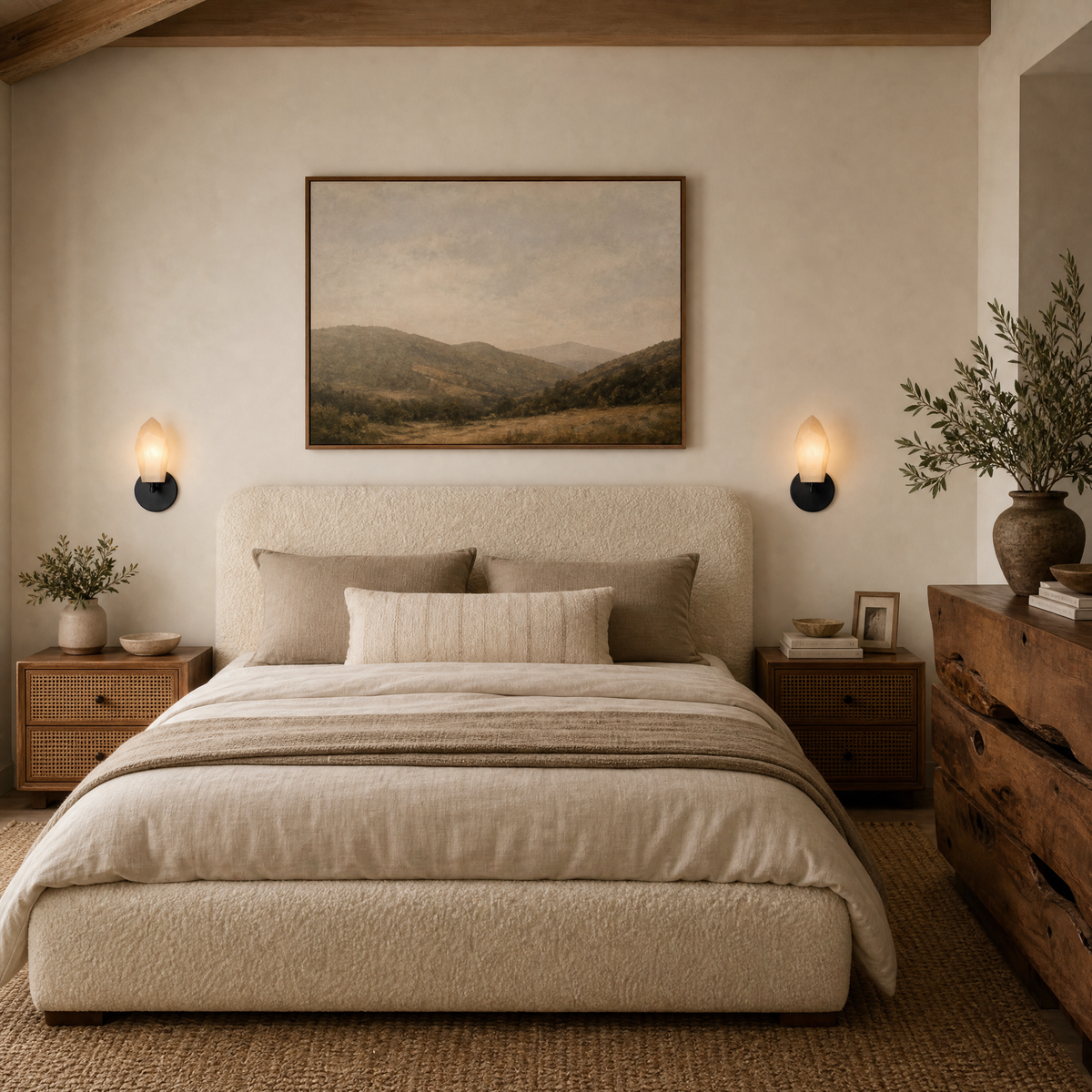 Modern Alabaster Wall Sconce