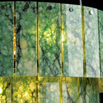 Modern Chandelier Organic Modern Gold Stone-Look Metal 2-Tier for Dining Room