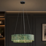 Modern Chandelier Organic Modern Gold Stone-Look Metal 2-Tier for Dining Room