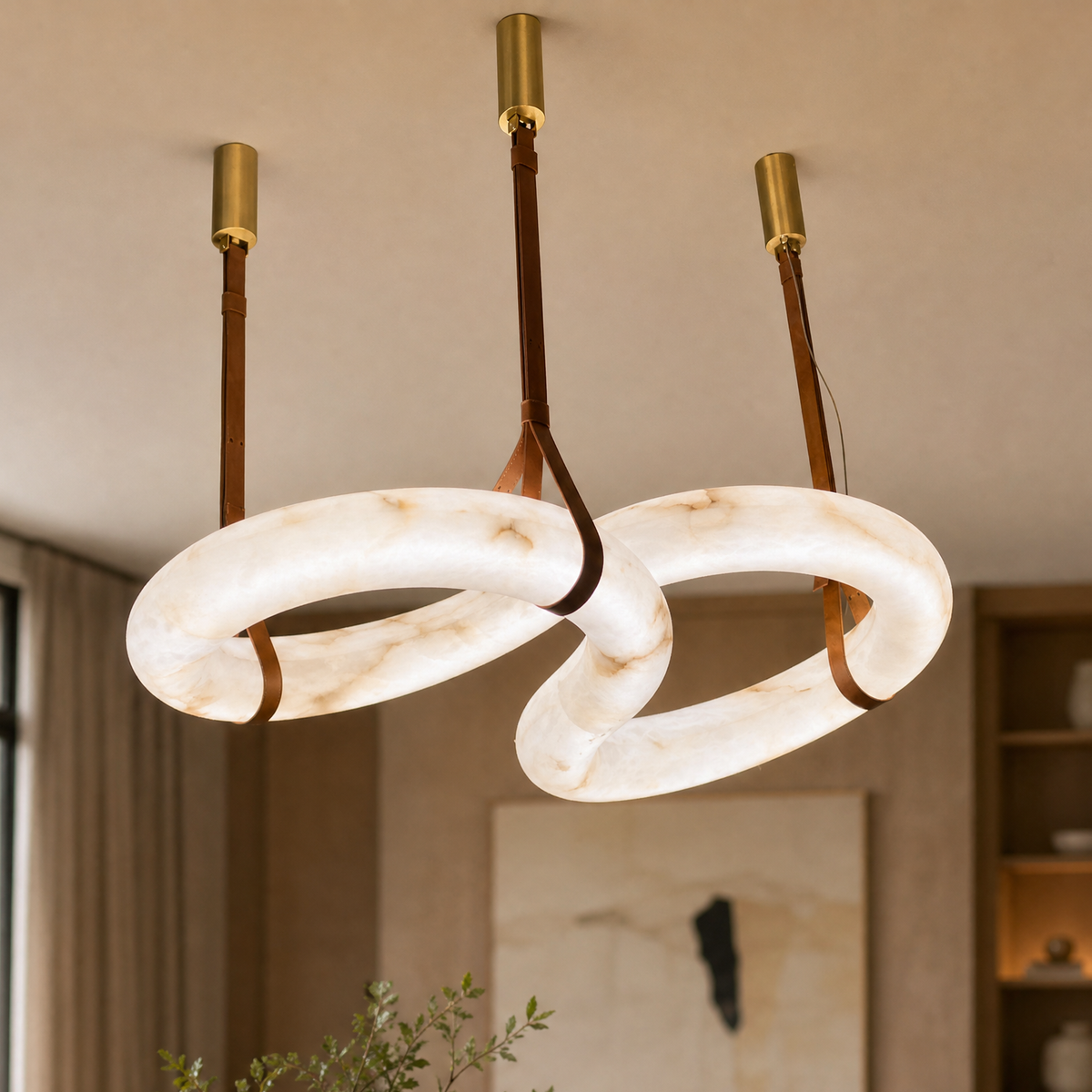 Modern Circular LED Pendant Chandelier