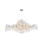 Modern Crystal Chandelier Silver / 47.2’’ 14 Lights