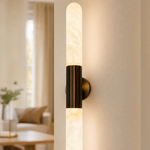 Modern Cylindrical LED Wall Sconce with Metallic Accent