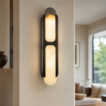 Modern Double-Panel Vertical Wall Sconce