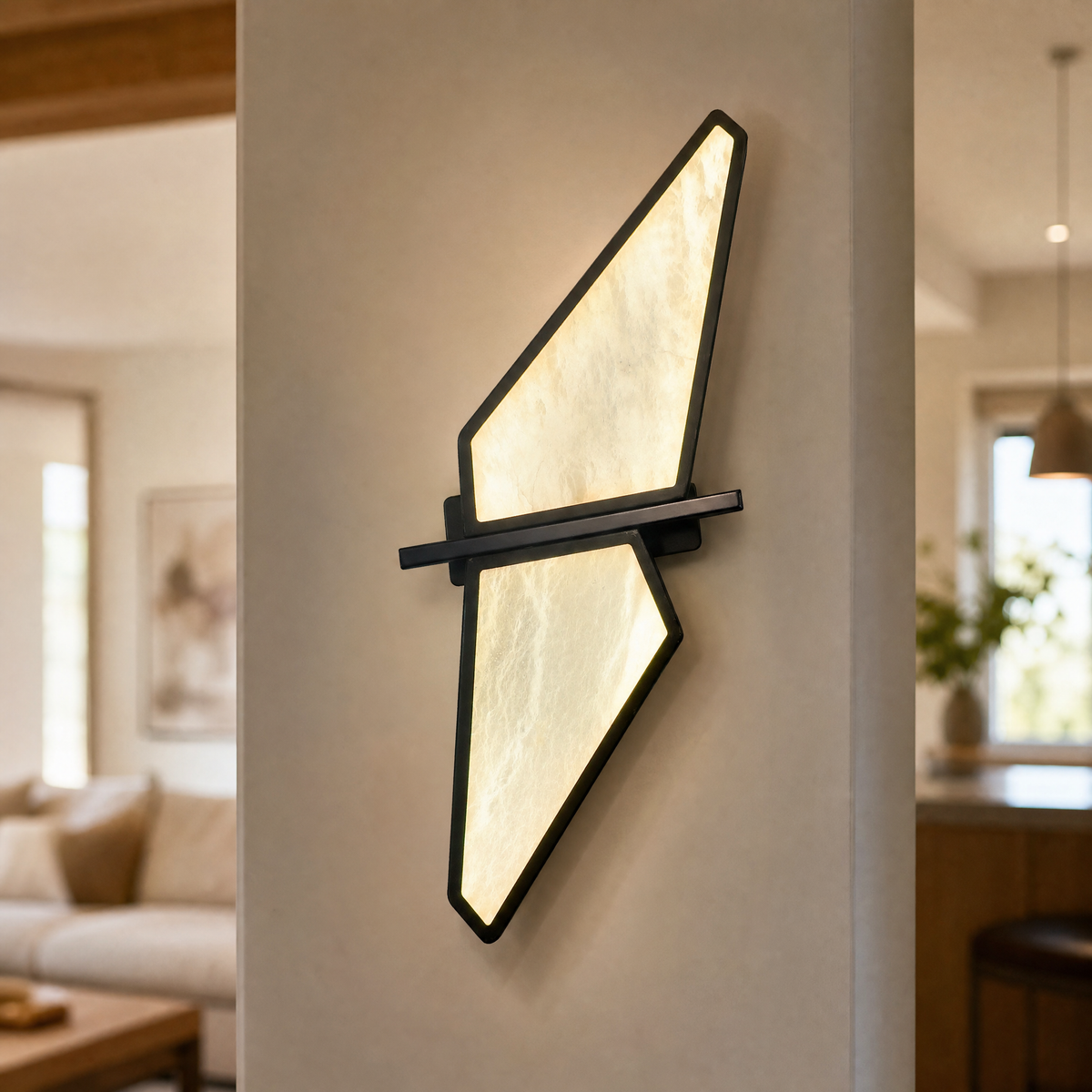 Modern Geometric Triangular Wall Sconce