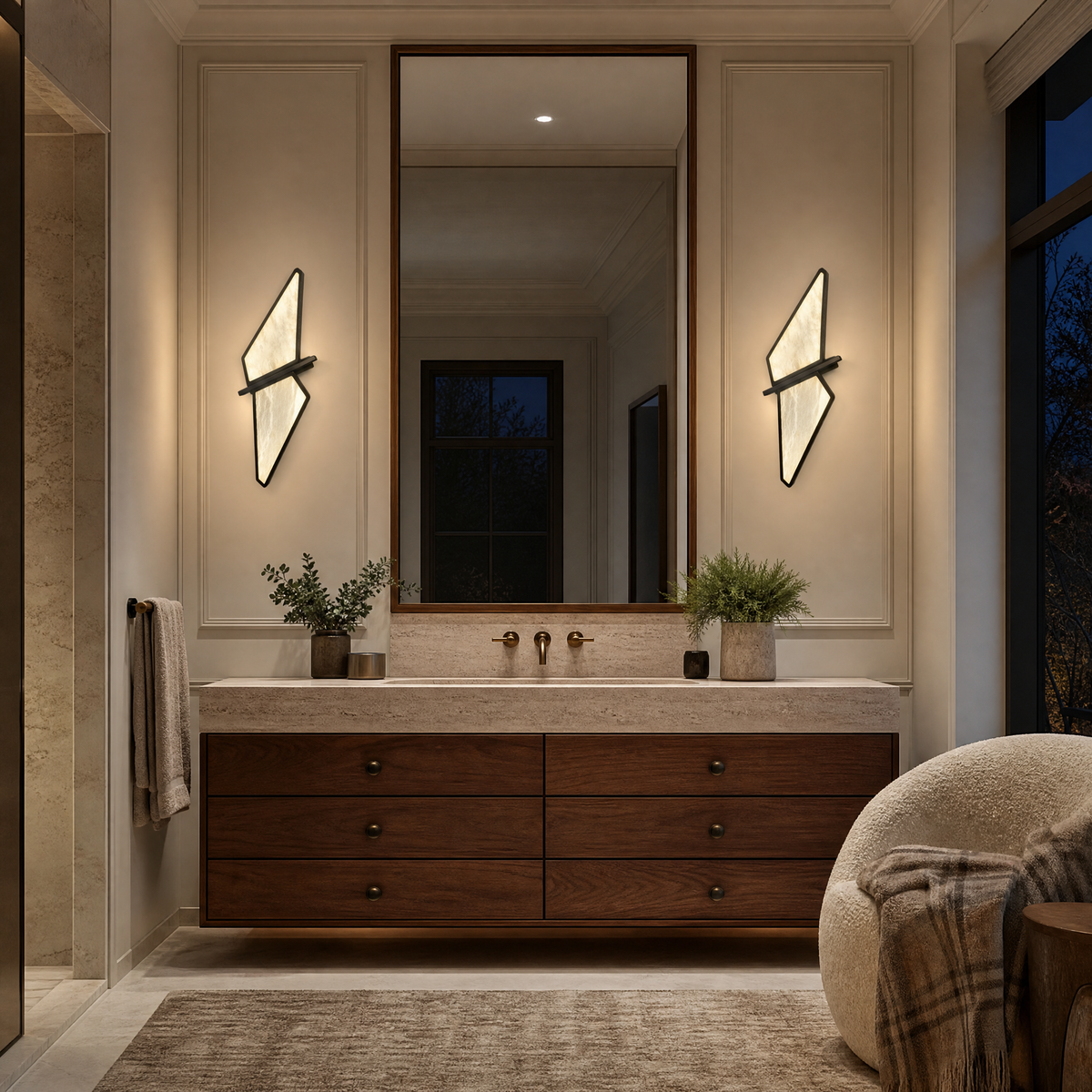 Modern Geometric Triangular Wall Sconce