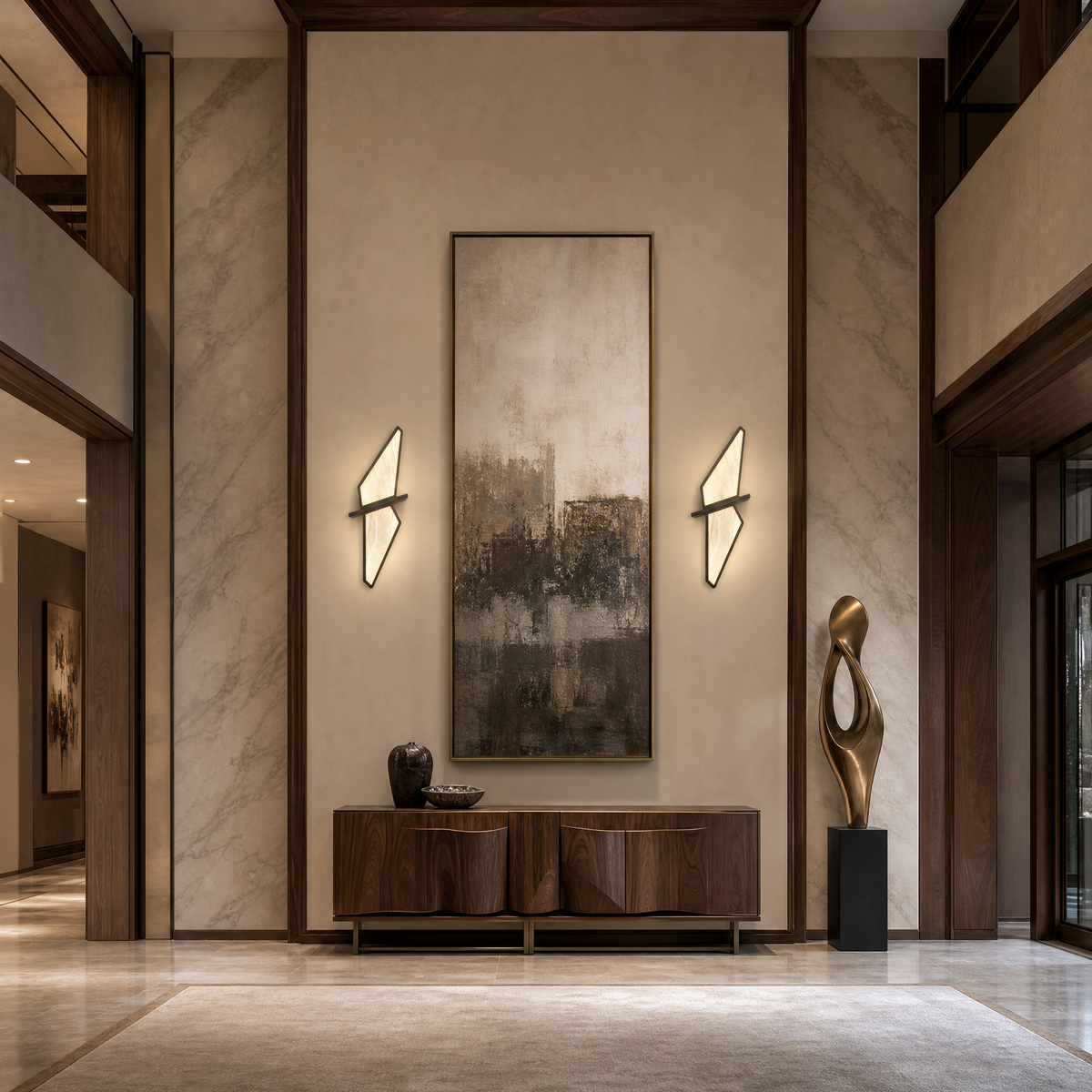 Modern Geometric Triangular Wall Sconce