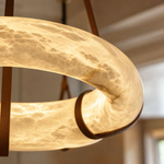 Modern Linked Double-Ring LED Pendant Chandelier