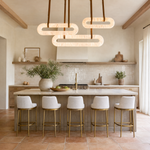 Modern Linked Oval LED Pendant Light