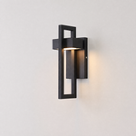 Modern Matte Black Iron and Acrylic LED Wall Sconce