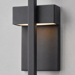 Modern Matte Black Iron and Acrylic LED Wall Sconce