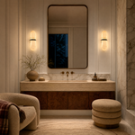 Modern Oval Marble-Pattern Wall Sconce