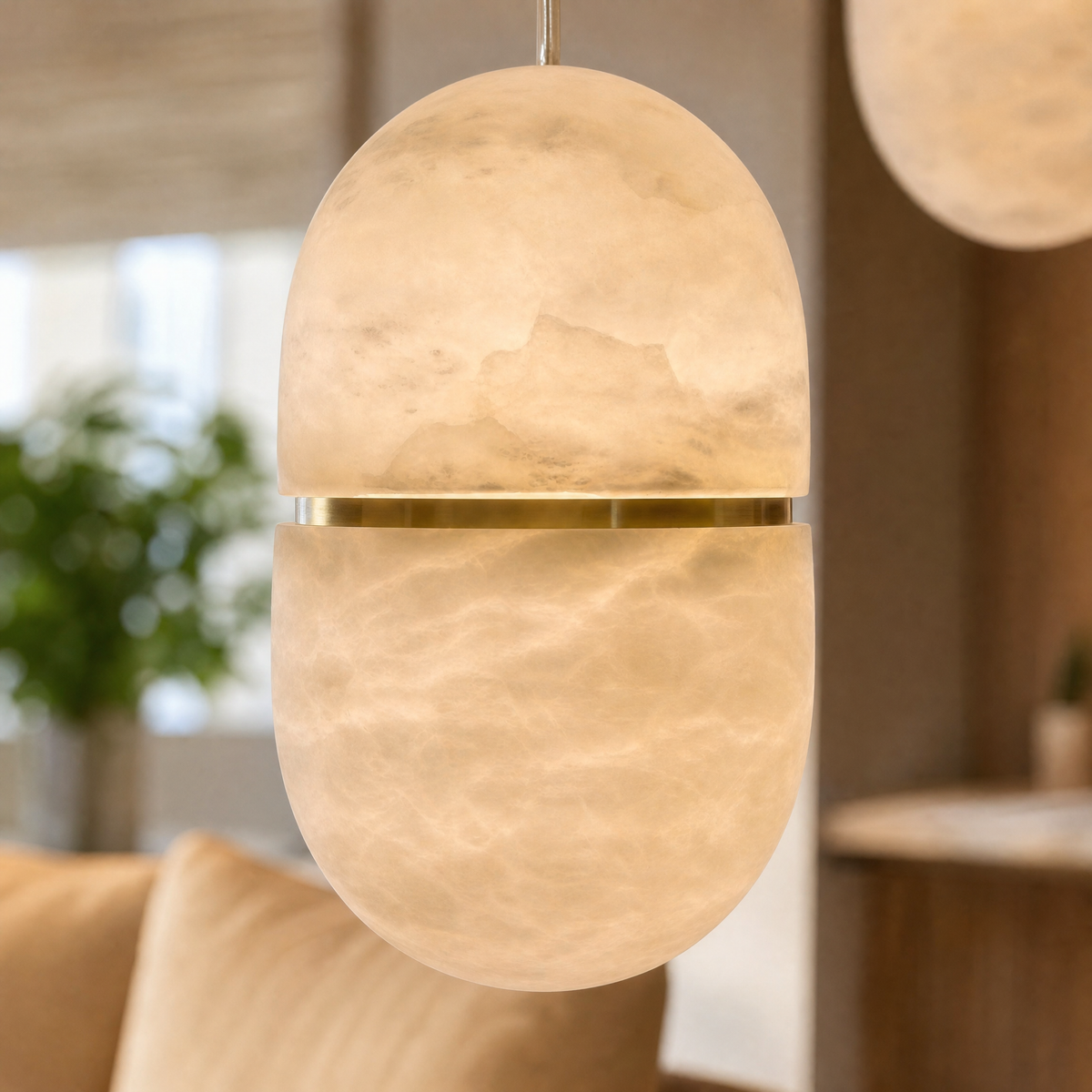 Modern Oval Multi-Drop Pendant Light