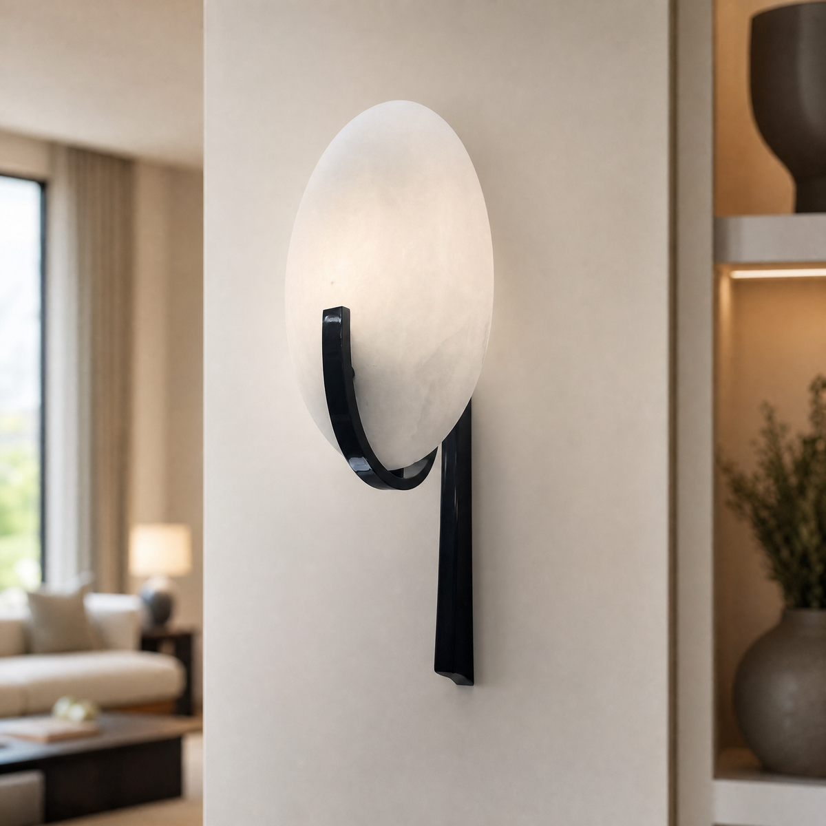 Modern Oval Wall Sconce
