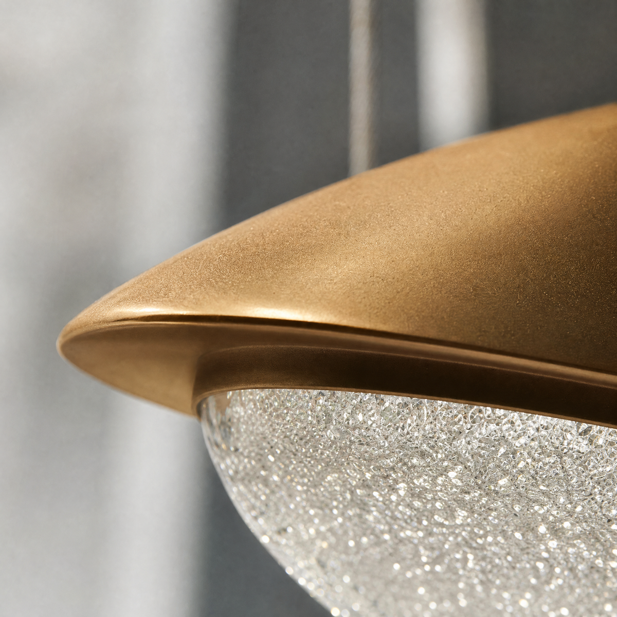 Modern Pendant Light Deep Gold Glass 12-Light for Living Room
