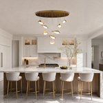Modern Pendant Light Deep Gold Slanted Metal Cone for Dining Room
