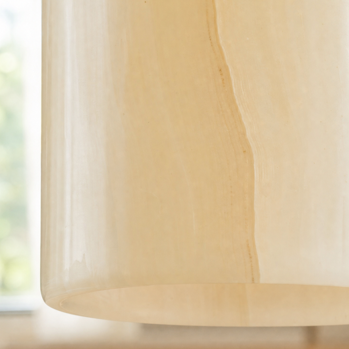 Modern Pendant Light Natural Stone Metal Ø3.5" for Kitchen Dining Room