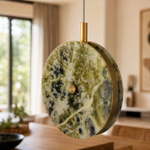 Modern Pendant Light Natural Stone Metal for Kitchen Dining Room