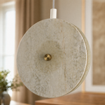 Modern Pendant Light Natural Stone Metal for Kitchen Dining Room