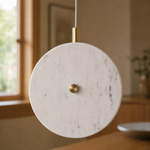Modern Pendant Light Natural Stone Metal for Kitchen Dining Room