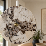 Modern Pendant Light Natural Stone Metal for Kitchen Dining Room