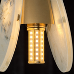 Modern Pendant Light Organic Modern Chrome Stone-Look H9.8" for Bedroom