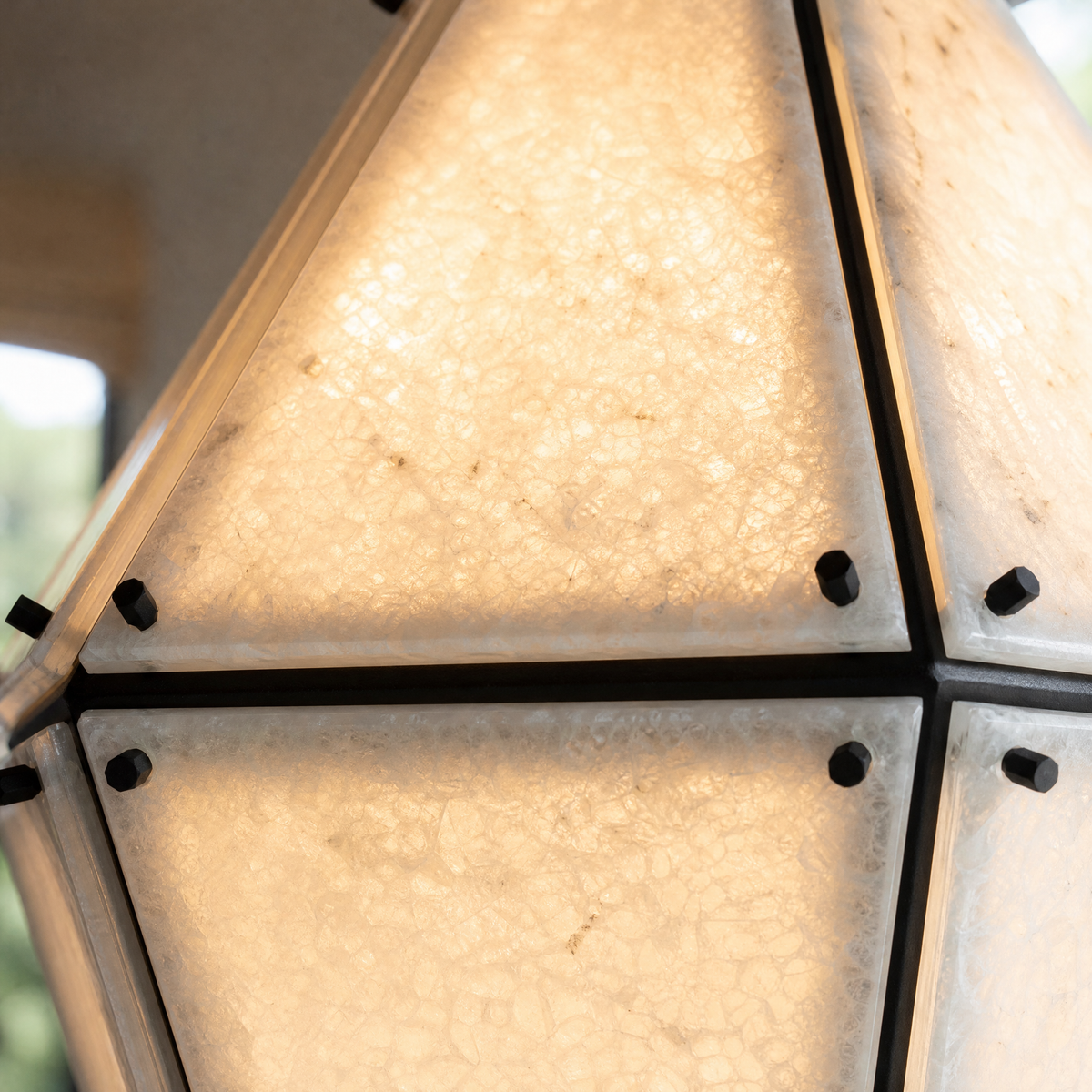 Modern Pendant Light Organic Modern Natural Stone Metal for Kitchen Dining Room