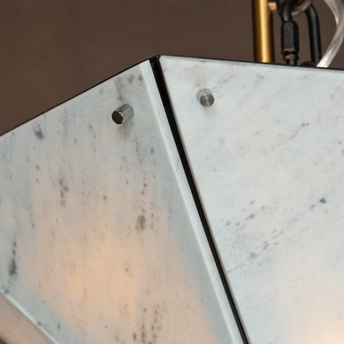 Modern Pendant Light Organic Modern Stone-Look Metal W15.7" for Kitchen