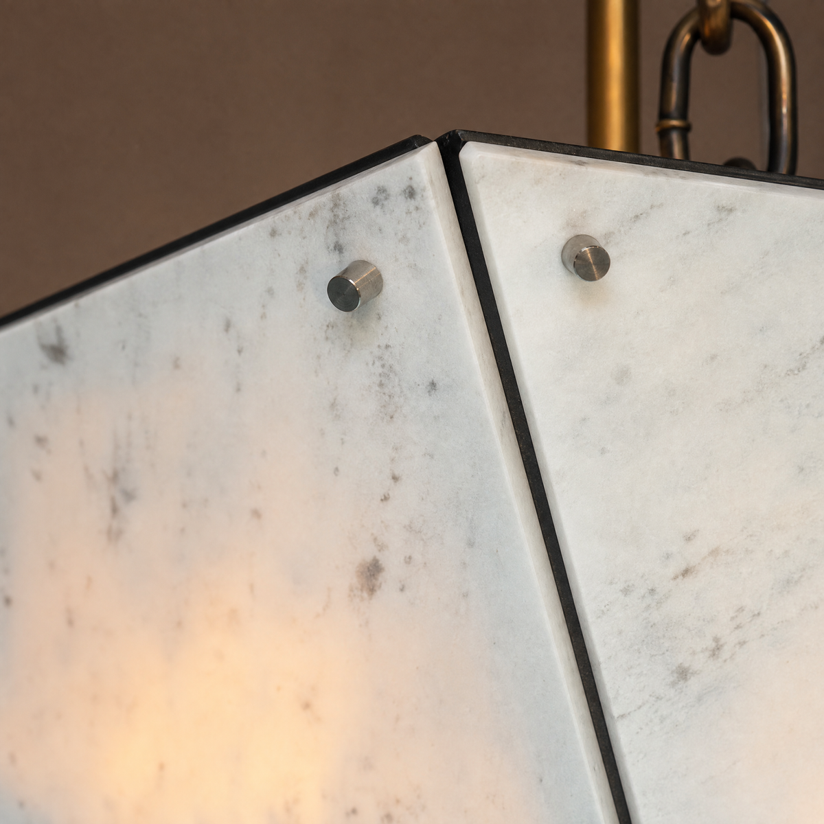 Modern Pendant Light Organic Modern Stone-Look Metal W15.7" for Kitchen
