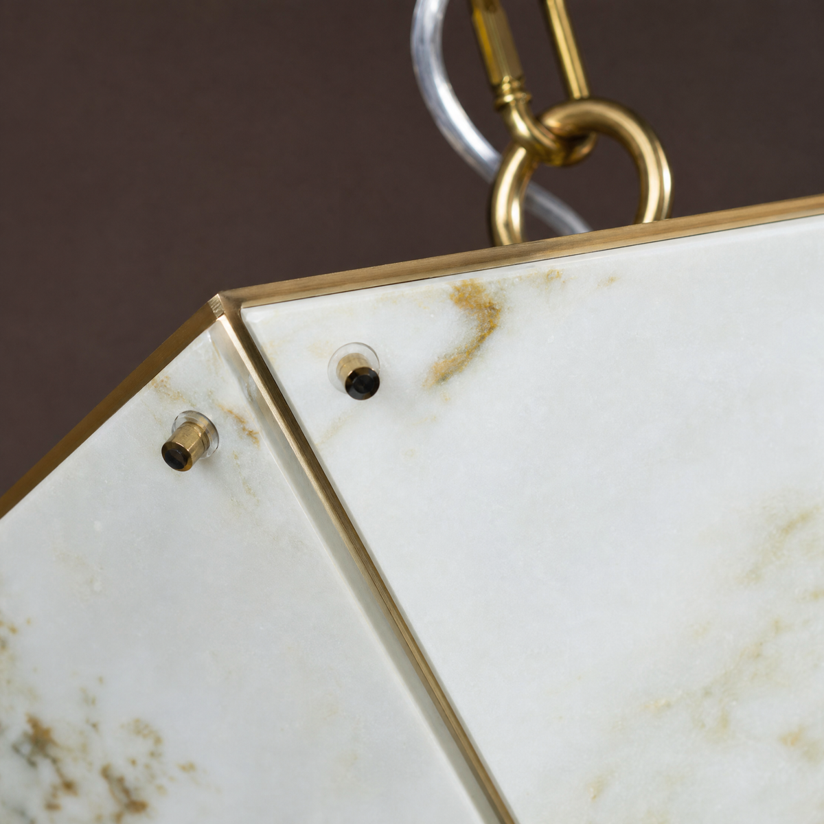 Modern Pendant Light Organic Modern Stone-Look Metal W15.7" for Kitchen