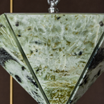 Modern Pendant Light Organic Modern Stone-Look Metal W15.7" for Kitchen