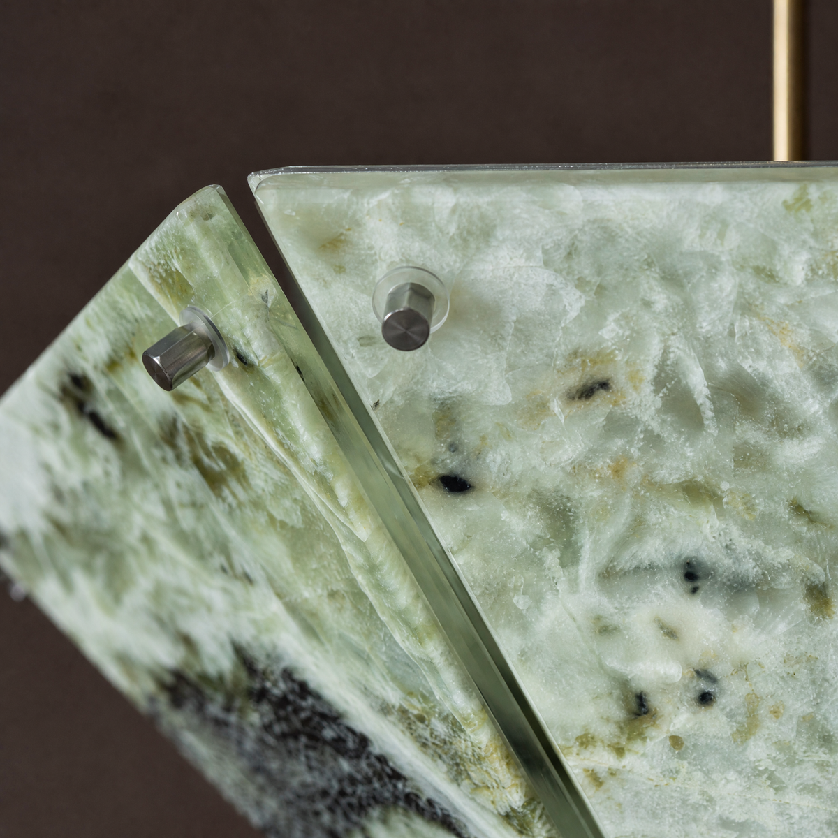 Modern Pendant Light Organic Modern Stone-Look Metal W15.7" for Kitchen